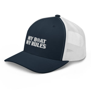 My Boat My Rules Adult Boating Hat