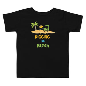 Digging The Beach Toddler Boys' Beach T-Shirt - Super Beachy
