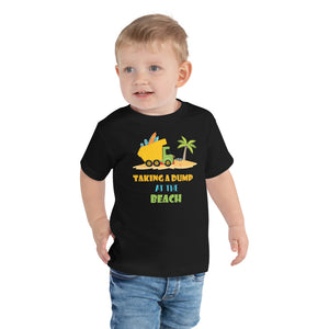 Taking A Dump At The Beach Toddler Boys' Beach T-Shirt - Super Beachy