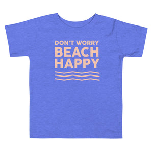 Don't Worry Beach Happy Toddler Girls' T-Shirt - Super Beachy