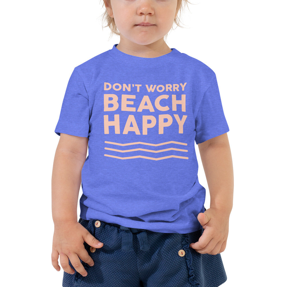 Don't Worry Beach Happy Toddler Girls' T-Shirt - Super Beachy