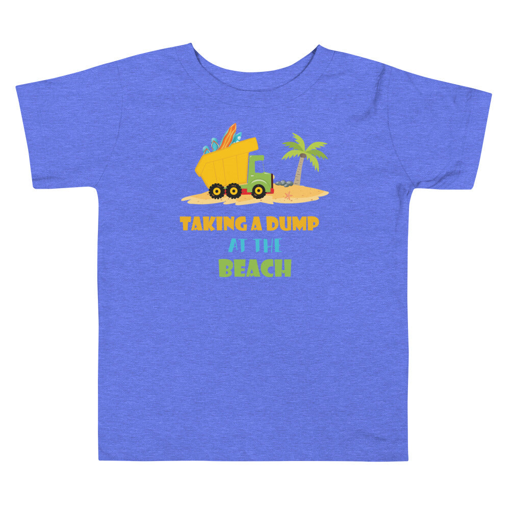 Taking A Dump At The Beach Toddler Boys' Beach T-Shirt - Super Beachy