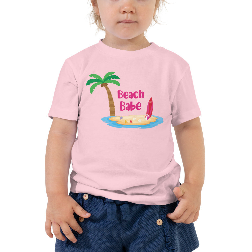 Beach Babe Toddler Girls' Beach T-Shirt - Super Beachy