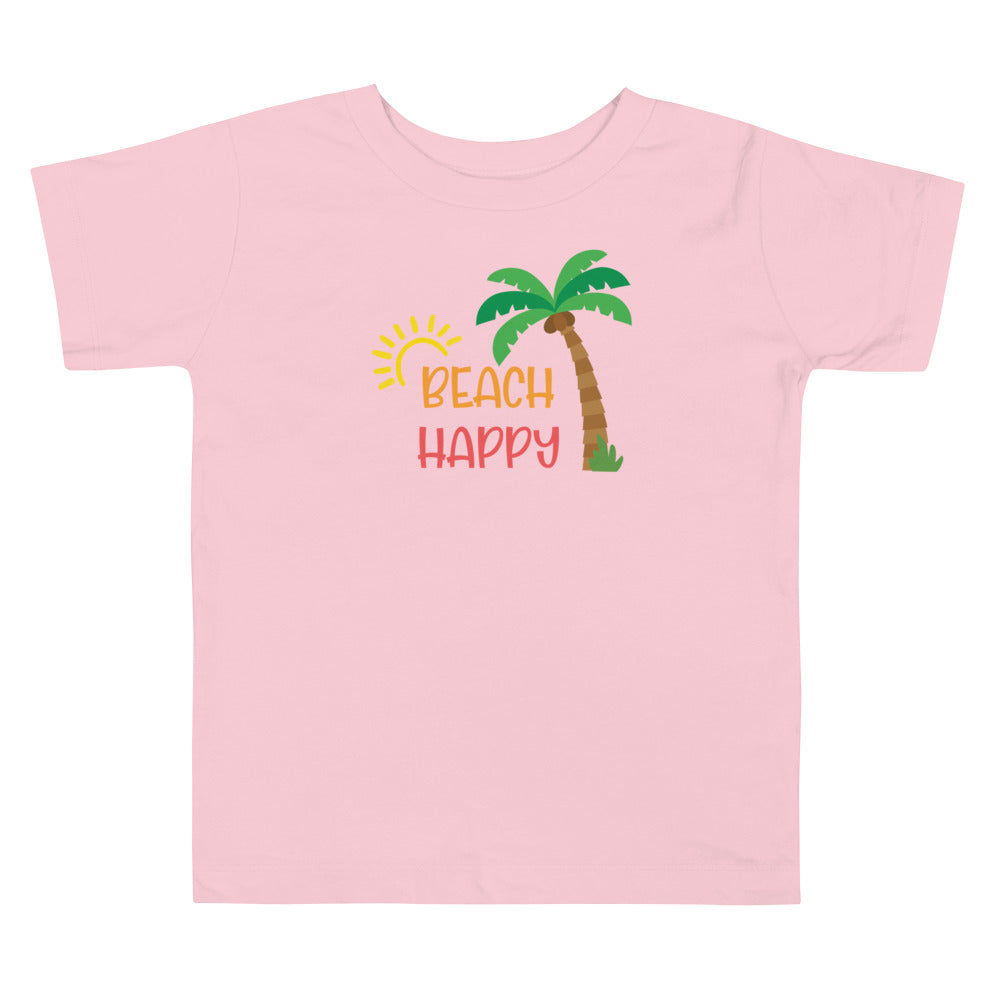 Beach Happy Toddler Girls' Beach T-Shirt - Super Beachy
