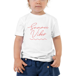Summer Vibes Toddler Girls' Beach T-Shirt - Super Beachy