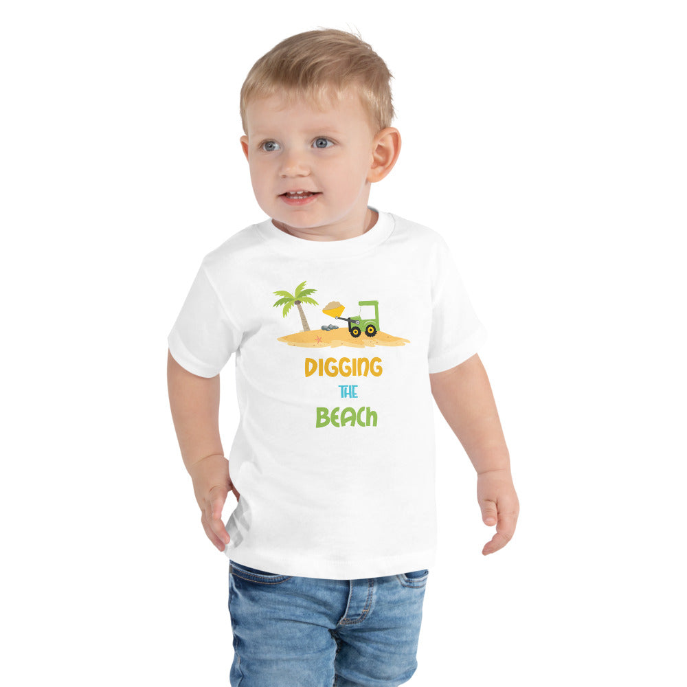 Digging The Beach Toddler Boys' Beach T-Shirt - Super Beachy