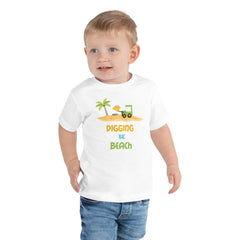 Digging The Beach Toddler Boys' Beach T-Shirt