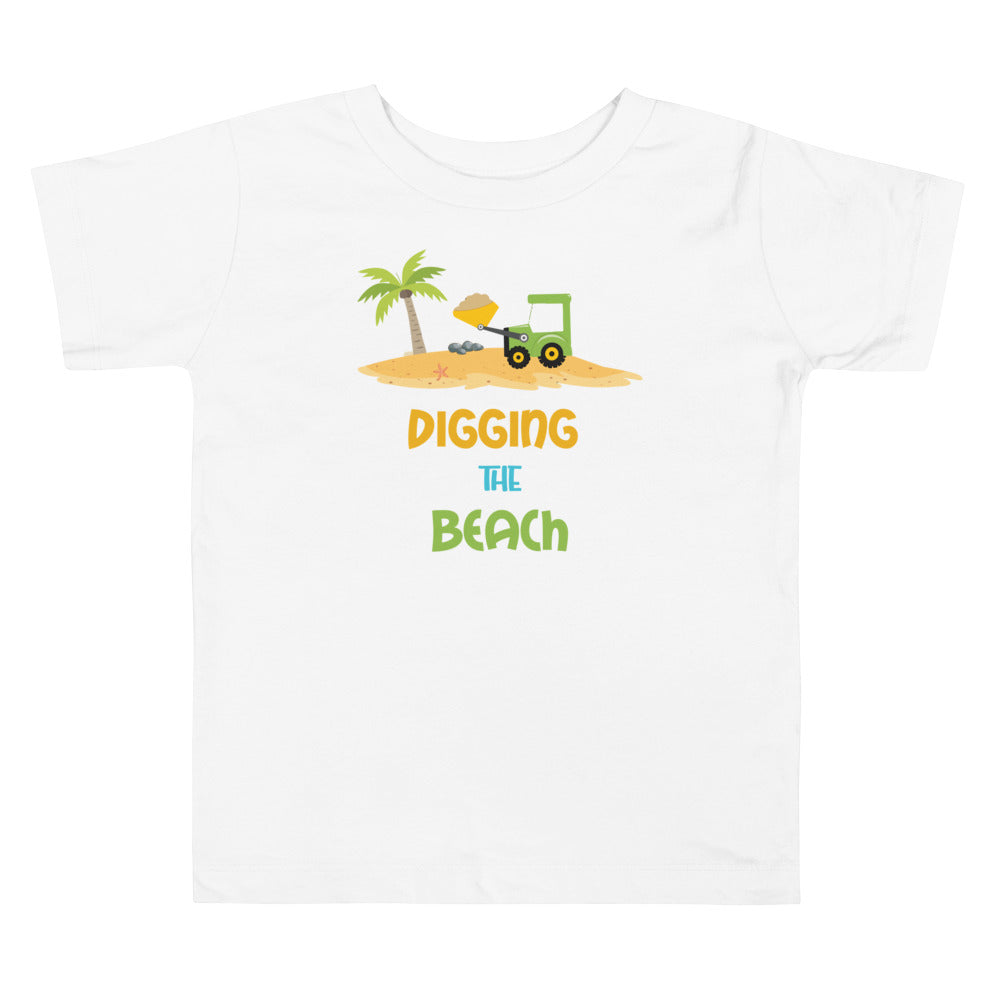 Digging The Beach Toddler Boys' Beach T-Shirt - Super Beachy