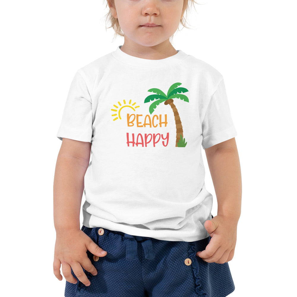 Beach Happy Toddler Girls' Beach T-Shirt - Super Beachy