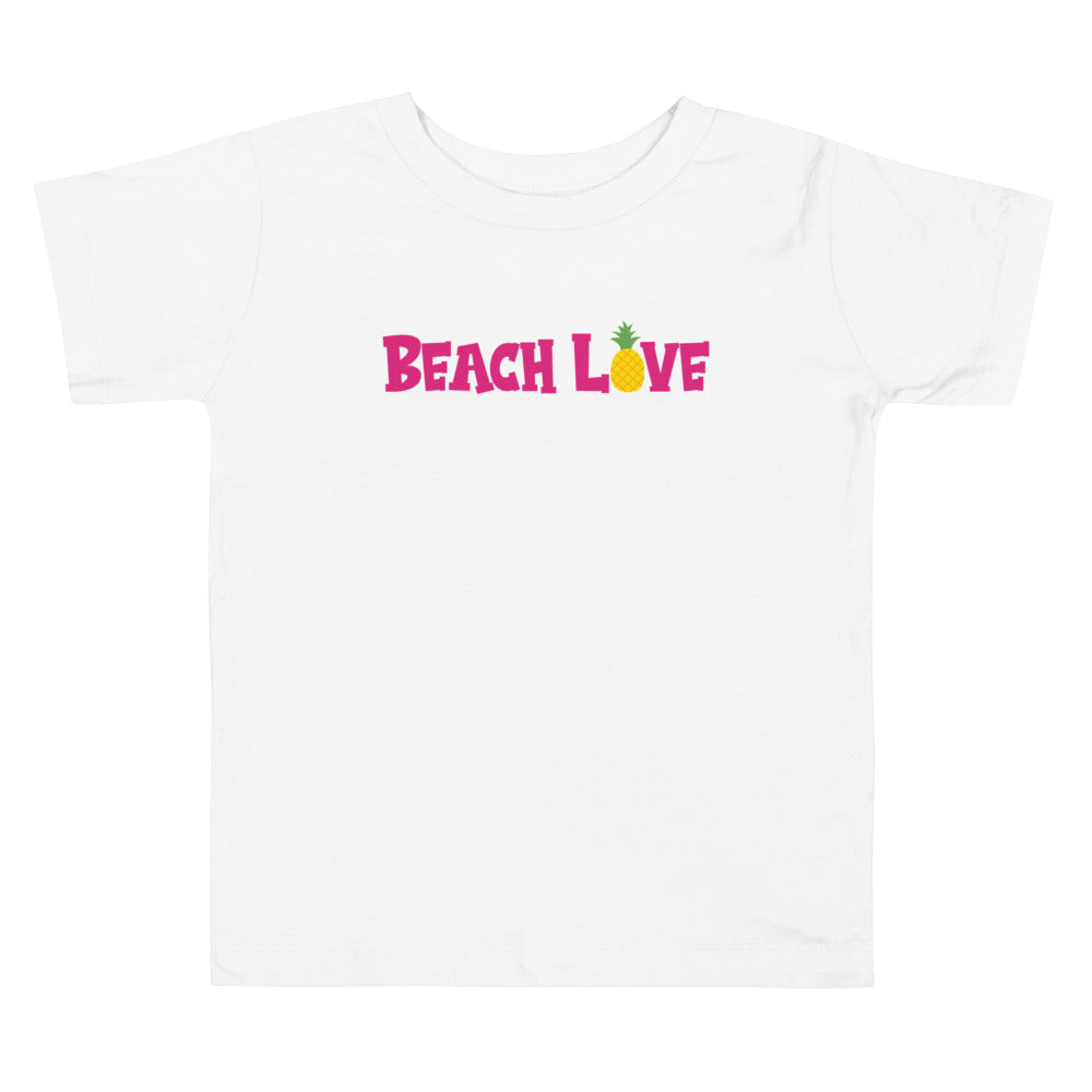 Beach Love Toddler Girls' Beach T-Shirt - Super Beachy