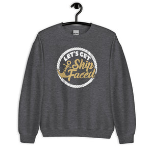 LET'S GET SHIP FACED MEN'S BEACH SWEATSHIRT