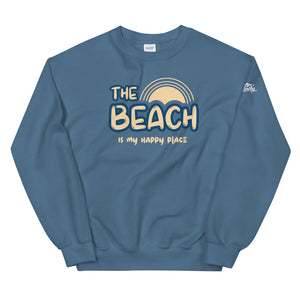 The Beach Is My Happy Place Women's Beach Sweatshirt - Super Beachy