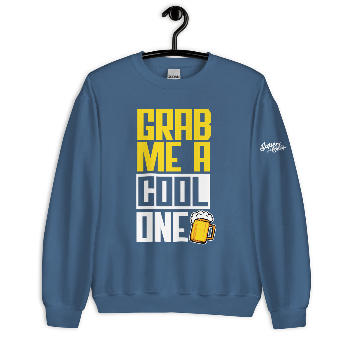 GRAB ME A COOL ONE MEN'S BEACH SWEATSHIRT