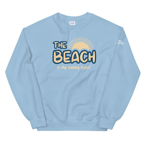 The Beach Is My Happy Place Women's Beach Sweatshirt - Super Beachy