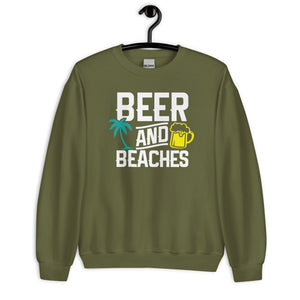 BEER & BEACHES MEN'S BEACH SWEATSHIRT