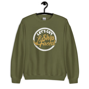 LET'S GET SHIP FACED MEN'S BEACH SWEATSHIRT