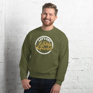 LET'S GET SHIP FACED MEN'S BEACH SWEATSHIRT