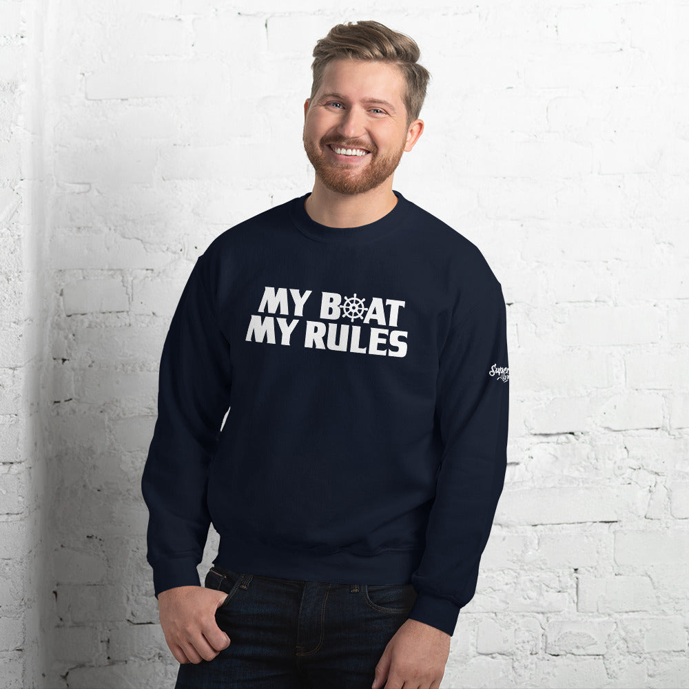 My Boat My Rules Men's Beach Sweatshirt - Super Beachy