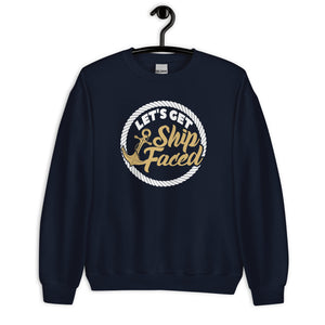 LET'S GET SHIP FACED MEN'S BEACH SWEATSHIRT