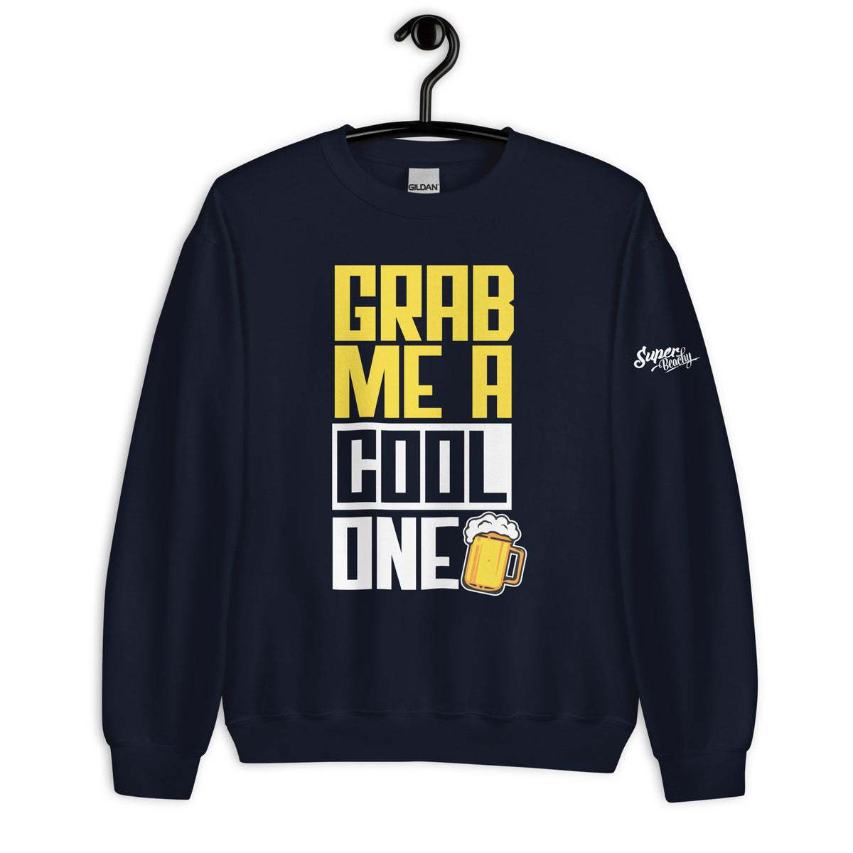 GRAB ME A COOL ONE MEN'S BEACH SWEATSHIRT
