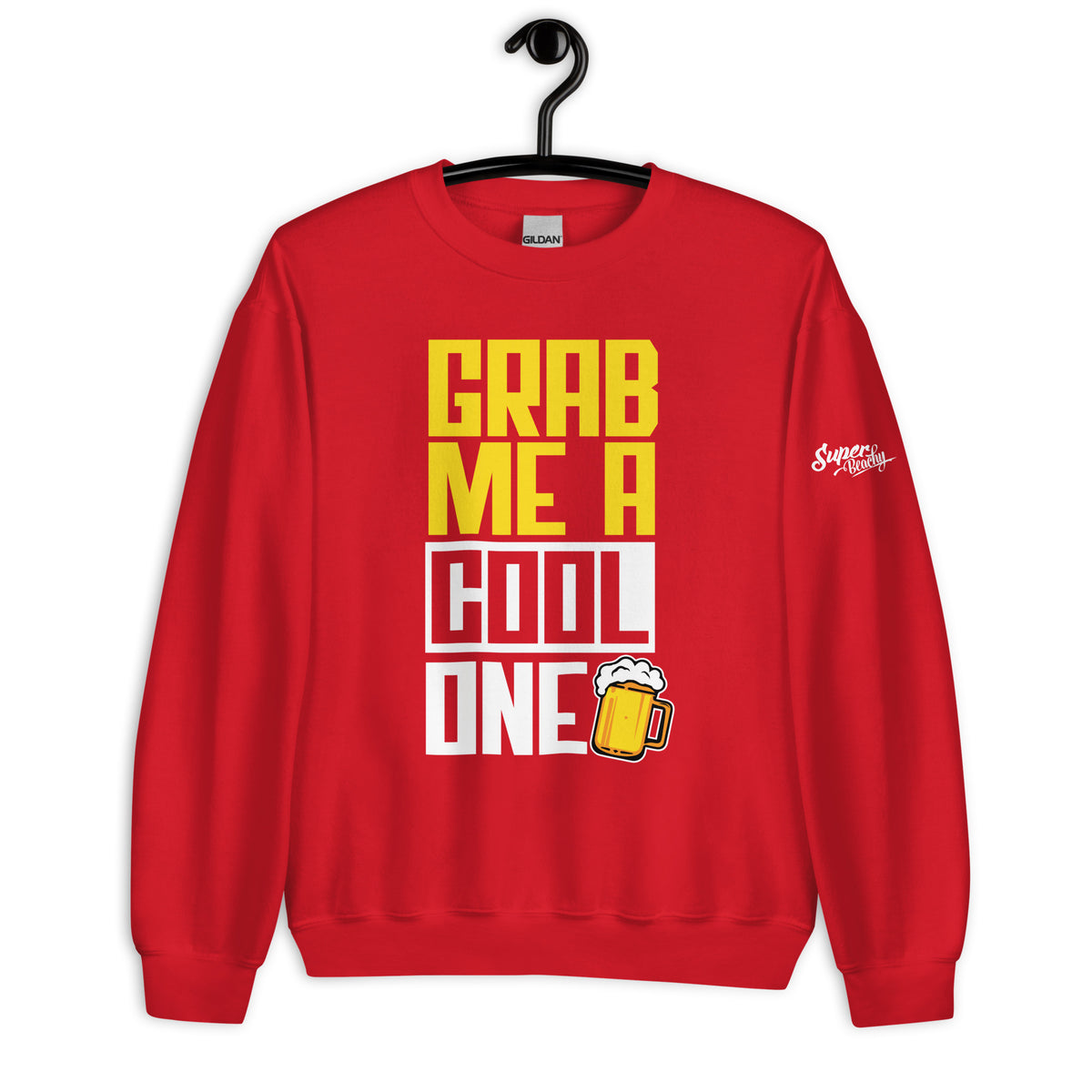 GRAB ME A COOL ONE MEN'S BEACH SWEATSHIRT