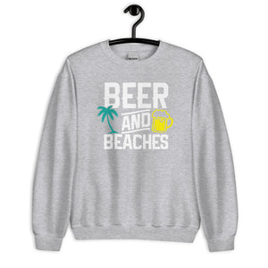 BEER & BEACHES MEN'S BEACH SWEATSHIRT