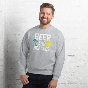 BEER & BEACHES MEN'S BEACH SWEATSHIRT