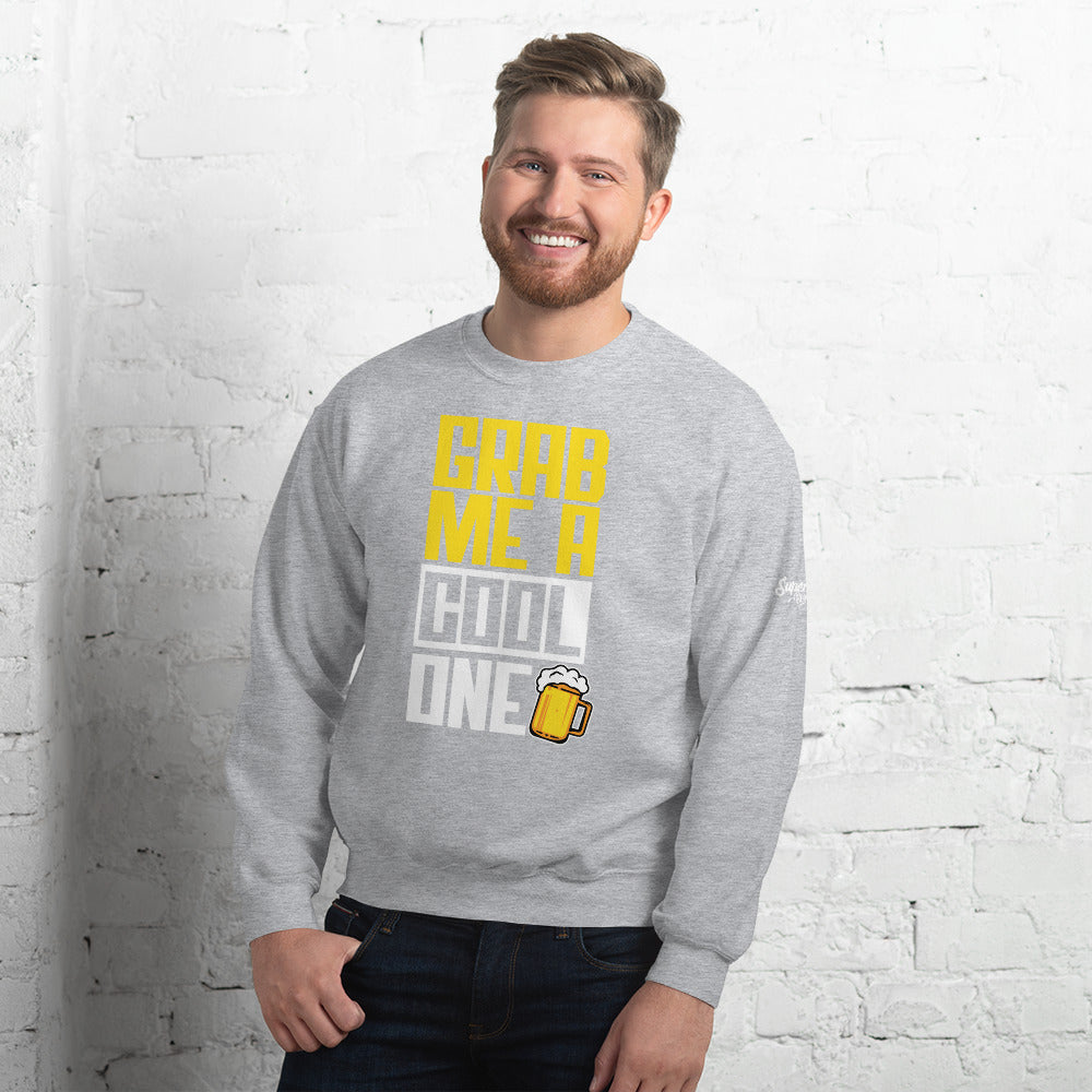 GRAB ME A COOL ONE MEN'S BEACH SWEATSHIRT
