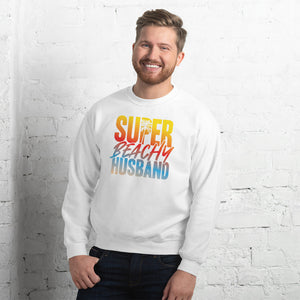 SUPER BEACHY HUSBAND MEN'S BEACH SWEATSHIRT