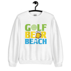 GOLF BEER BEACH MEN'S BEACH SWEATSHIRT