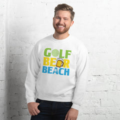 GOLF BEER BEACH MEN'S BEACH SWEATSHIRT