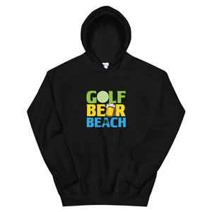 Golf Beer Beach Men's Beach Hoodie