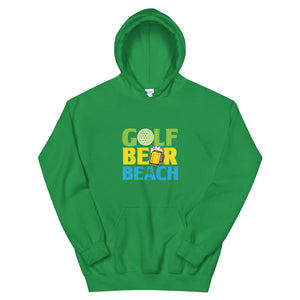Golf Beer Beach Men's Beach Hoodie