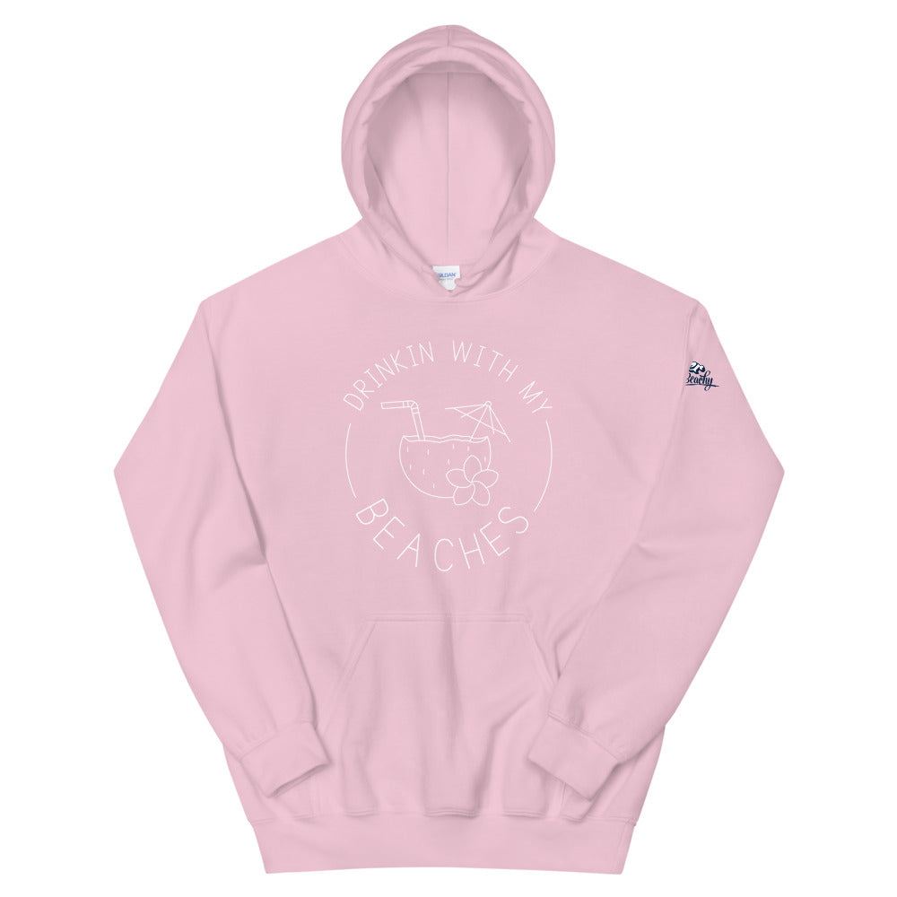 Drinkin With My Beaches Women's Beach Hoodie - Super Beachy