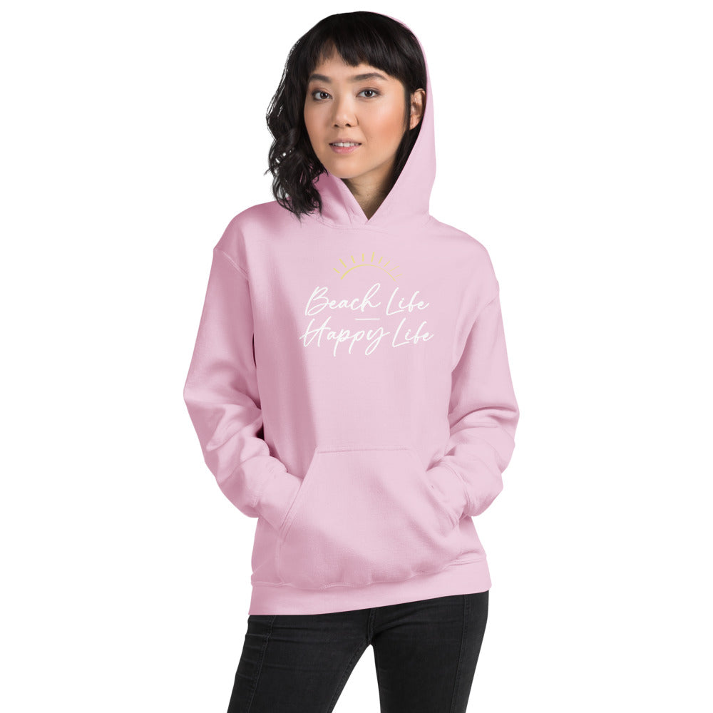 Beach Life Happy Life Women s Beach Hoodie Super Beachy
