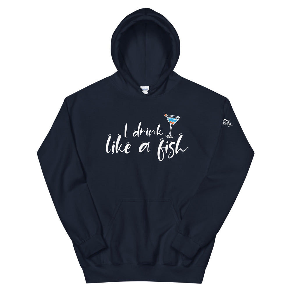 I Drink Like A Fish Women's Beach Hoodie - Super Beachy