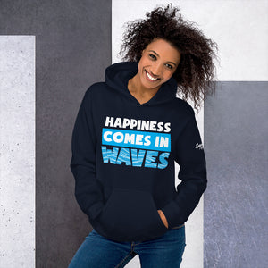 Happiness Comes In Waves Women's Beach Hoodie - Super Beachy