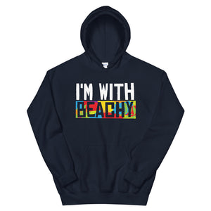 I'm With Beachy Men's Beach Hoodie