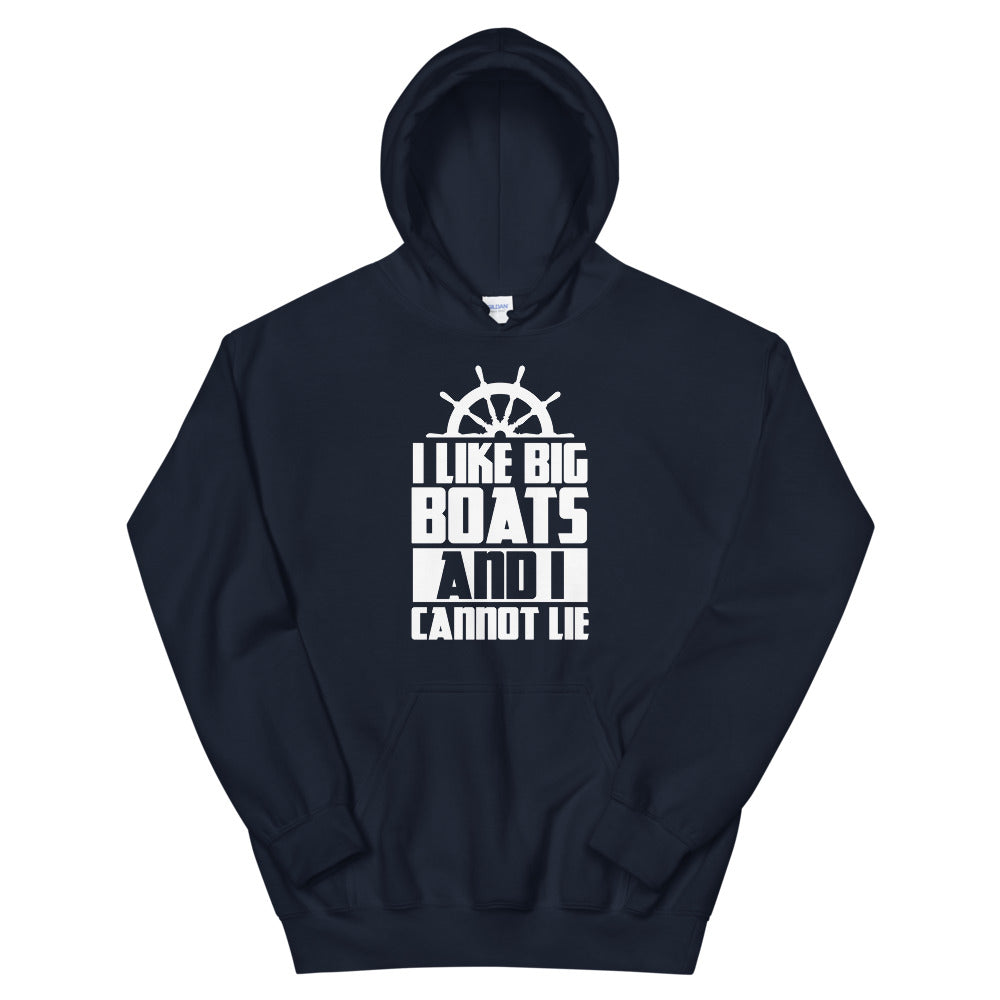 I Like Big Boats And I Cannot Lie Men's Beach Hoodie