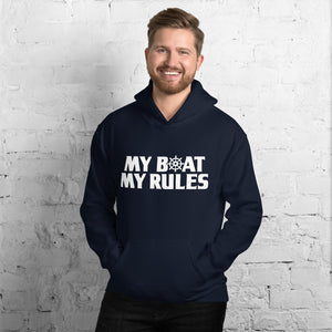 My Boat My Rules Men's Beach Hoodie