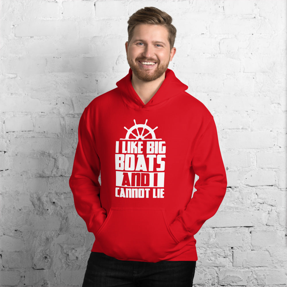I Like Big Boats And I Cannot Lie Men's Beach Hoodie