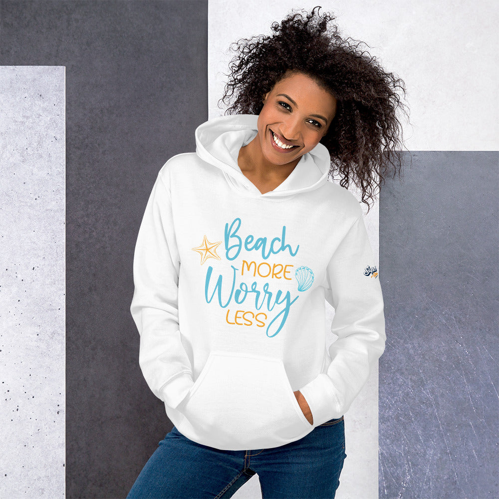 Beach More Worry Less Women's Beach Hoodie - Super Beachy