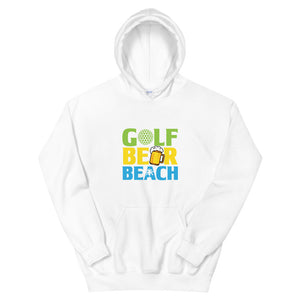 Golf Beer Beach Men's Beach Hoodie