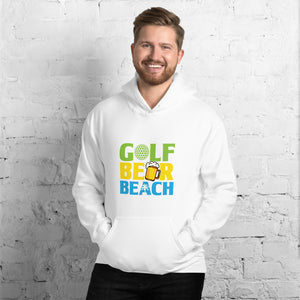 Golf Beer Beach Men's Beach Hoodie