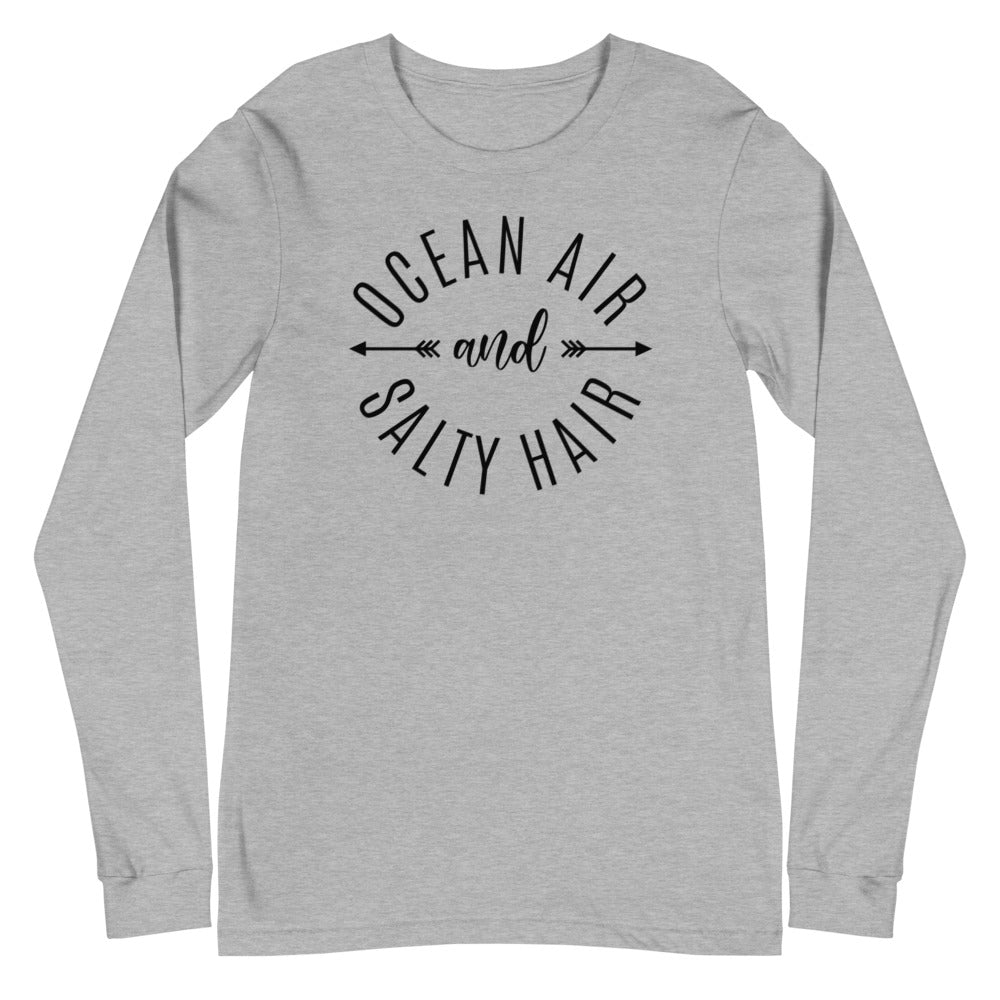 Ocean Air & Salty Hair Women's Long Sleeve Beach Shirt - Super Beachy