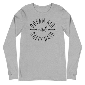 Ocean Air & Salty Hair Women's Long Sleeve Beach Shirt - Super Beachy