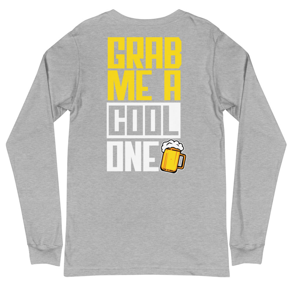Grab Me A Cool One Men's Long Sleeve Beach Shirt - Super Beachy