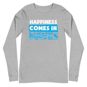 Happiness Comes In Waves Women's Long Sleeve Beach Shirt - Super Beachy