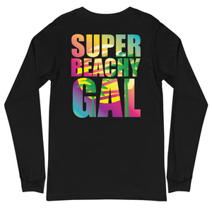 Super Beachy Gal Women's Long Sleeve Beach Shirt - Super Beachy