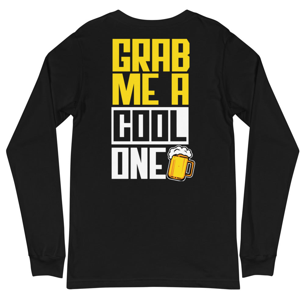 Grab Me A Cool One Men's Long Sleeve Beach Shirt - Super Beachy